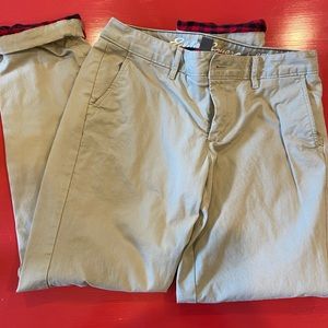 Eddie Bauer flannel lined chinos